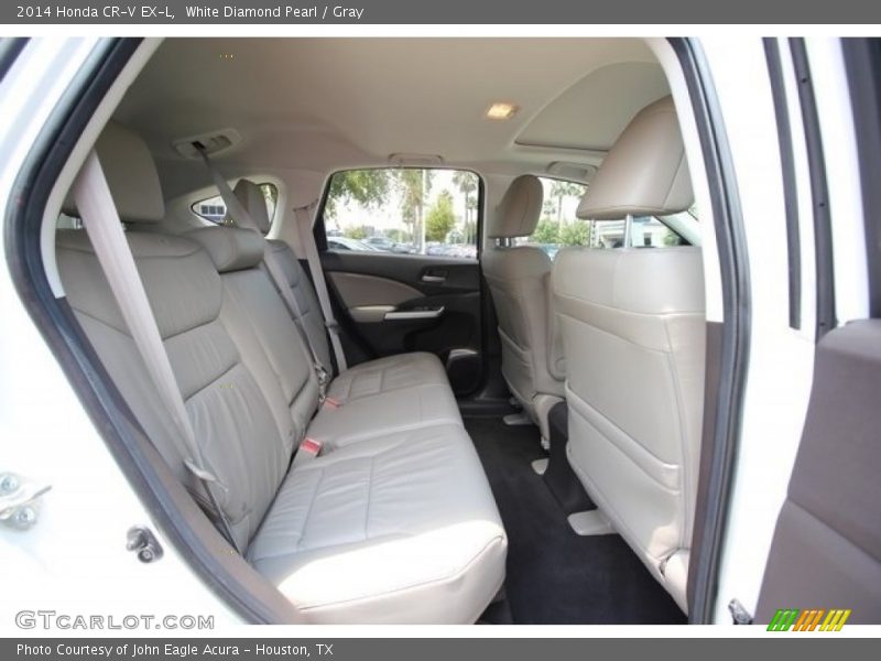 White Diamond Pearl / Gray 2014 Honda CR-V EX-L