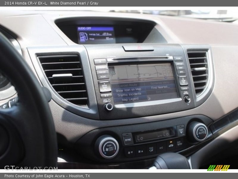 White Diamond Pearl / Gray 2014 Honda CR-V EX-L