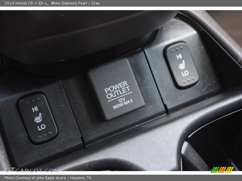 White Diamond Pearl / Gray 2014 Honda CR-V EX-L