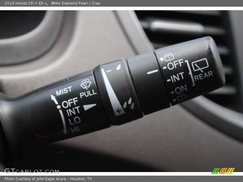 White Diamond Pearl / Gray 2014 Honda CR-V EX-L