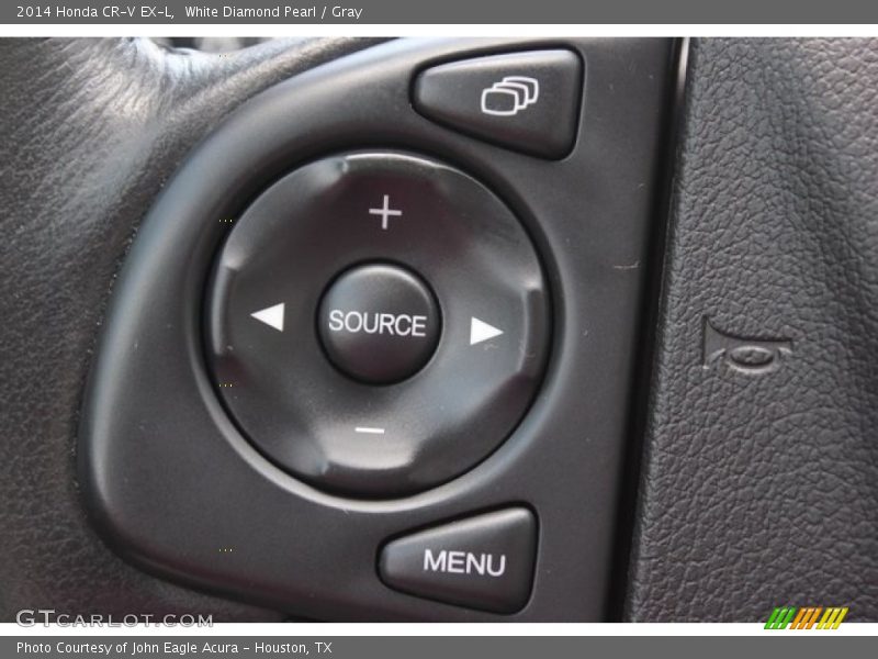 White Diamond Pearl / Gray 2014 Honda CR-V EX-L