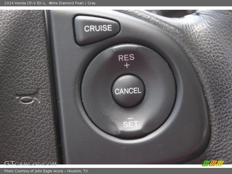 White Diamond Pearl / Gray 2014 Honda CR-V EX-L