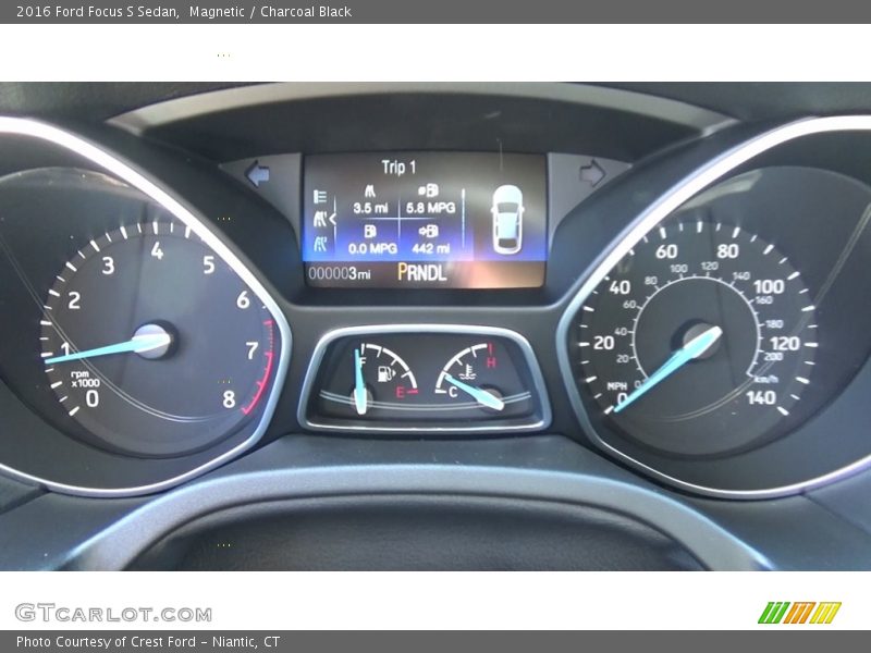 Magnetic / Charcoal Black 2016 Ford Focus S Sedan