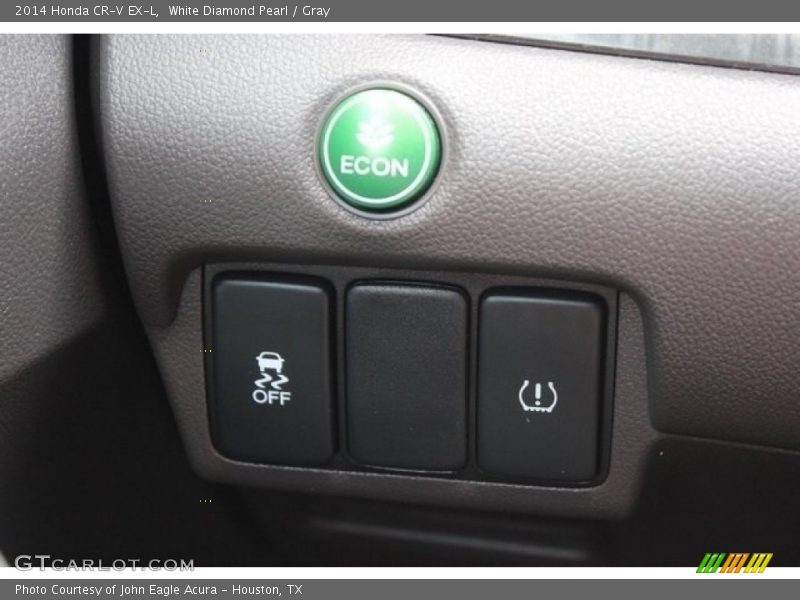 White Diamond Pearl / Gray 2014 Honda CR-V EX-L