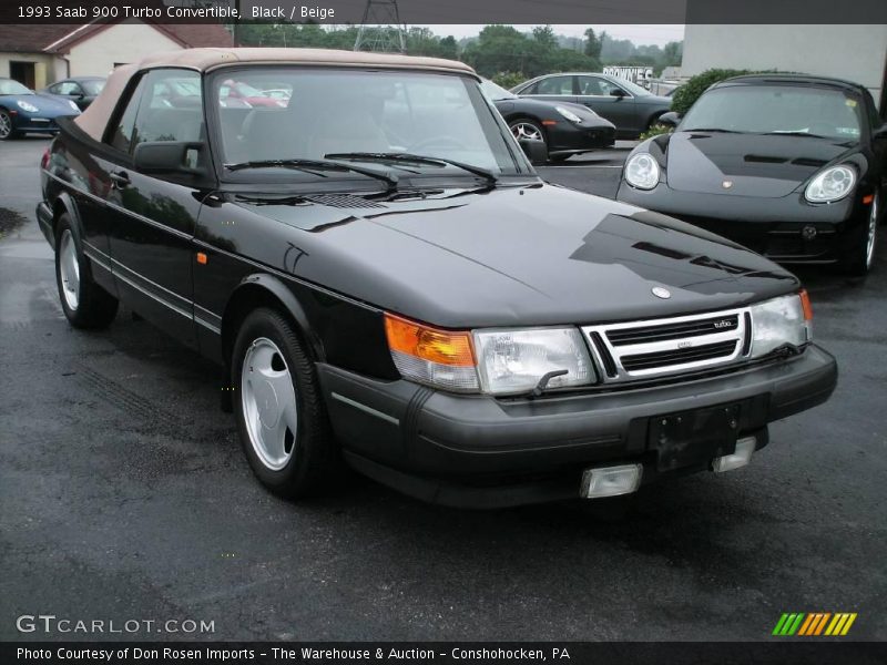 Black / Beige 1993 Saab 900 Turbo Convertible