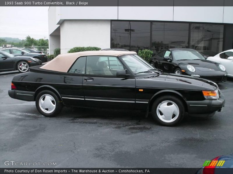 Black / Beige 1993 Saab 900 Turbo Convertible