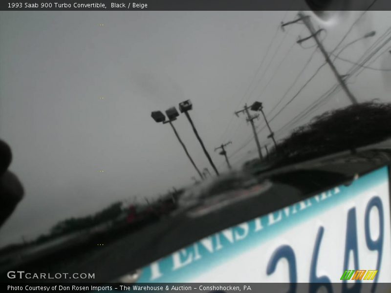 Black / Beige 1993 Saab 900 Turbo Convertible