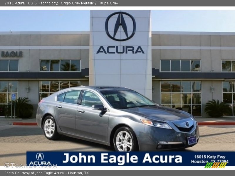 Grigio Gray Metallic / Taupe Gray 2011 Acura TL 3.5 Technology