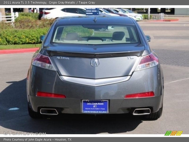 Grigio Gray Metallic / Taupe Gray 2011 Acura TL 3.5 Technology