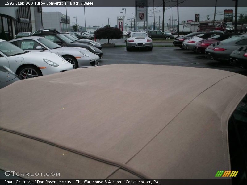 Black / Beige 1993 Saab 900 Turbo Convertible