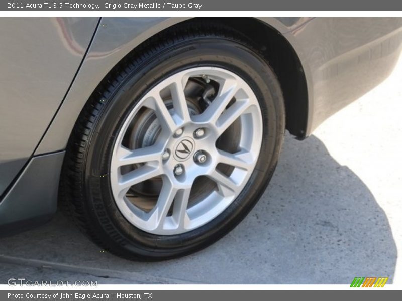 Grigio Gray Metallic / Taupe Gray 2011 Acura TL 3.5 Technology