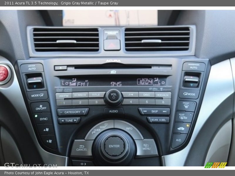 Grigio Gray Metallic / Taupe Gray 2011 Acura TL 3.5 Technology