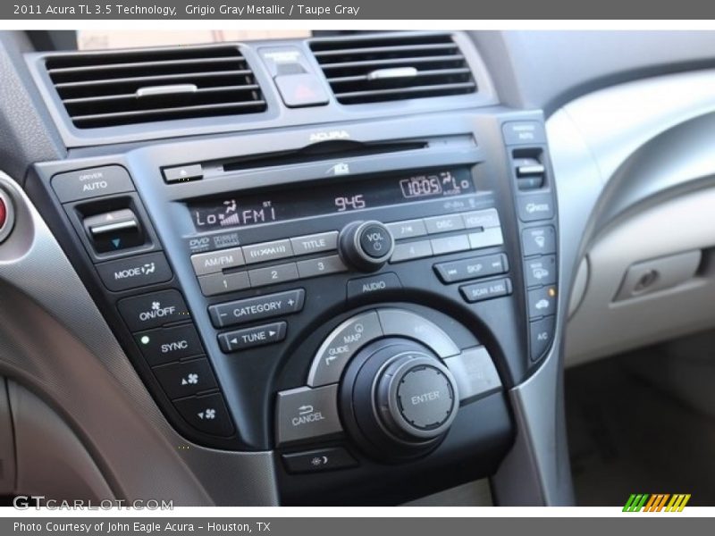 Grigio Gray Metallic / Taupe Gray 2011 Acura TL 3.5 Technology