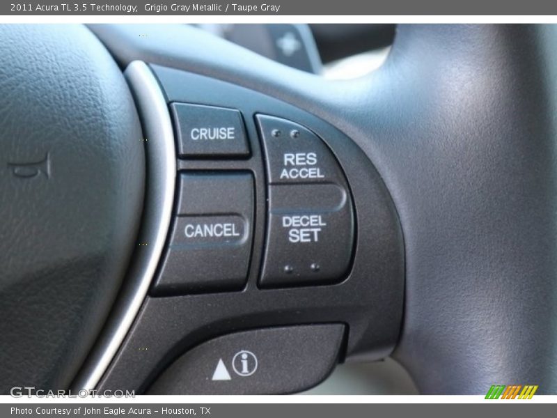 Grigio Gray Metallic / Taupe Gray 2011 Acura TL 3.5 Technology