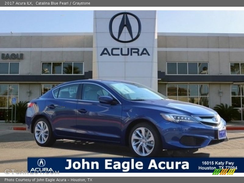 Catalina Blue Pearl / Graystone 2017 Acura ILX