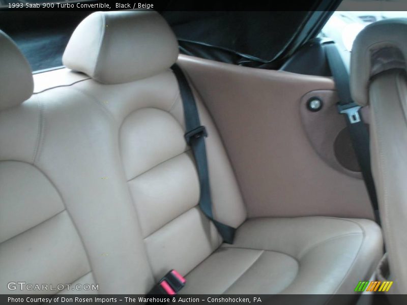 Black / Beige 1993 Saab 900 Turbo Convertible