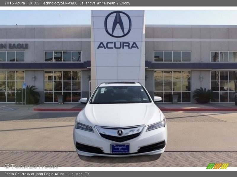 Bellanova White Pearl / Ebony 2016 Acura TLX 3.5 Technology SH-AWD