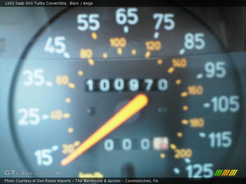 Black / Beige 1993 Saab 900 Turbo Convertible