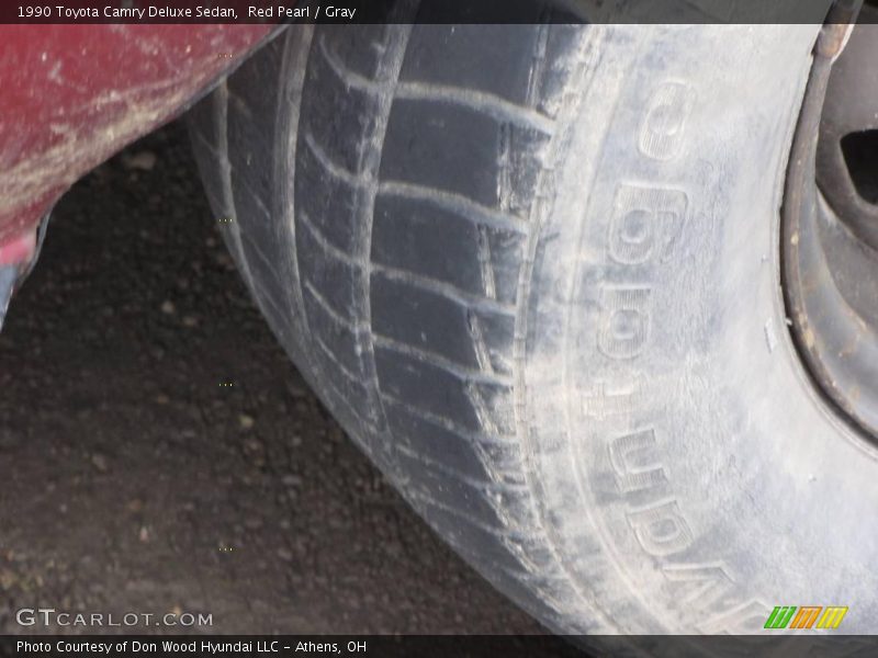 Red Pearl / Gray 1990 Toyota Camry Deluxe Sedan