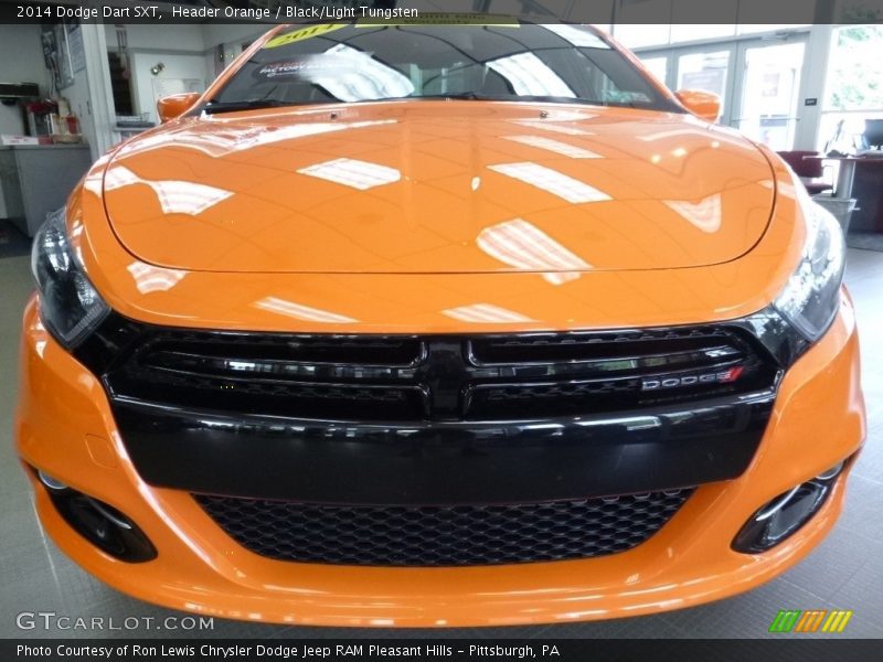 Header Orange / Black/Light Tungsten 2014 Dodge Dart SXT