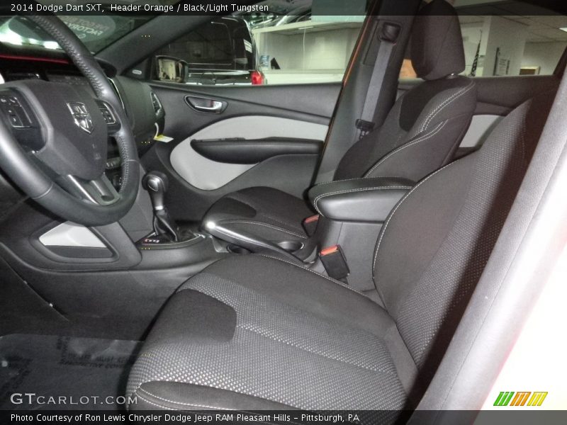 Header Orange / Black/Light Tungsten 2014 Dodge Dart SXT
