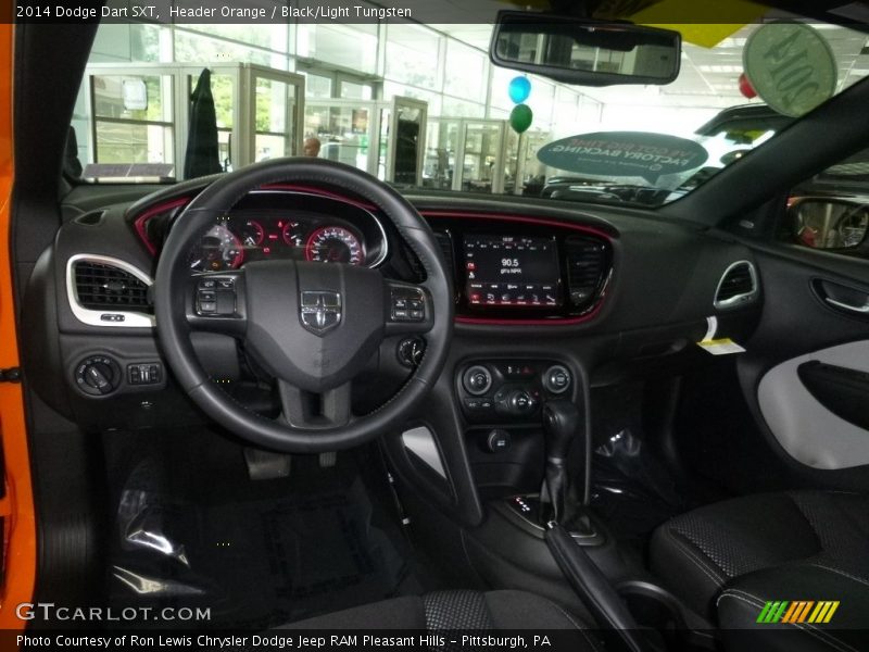 Header Orange / Black/Light Tungsten 2014 Dodge Dart SXT