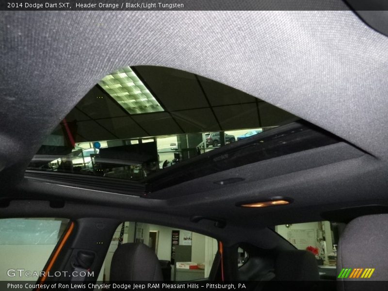 Header Orange / Black/Light Tungsten 2014 Dodge Dart SXT
