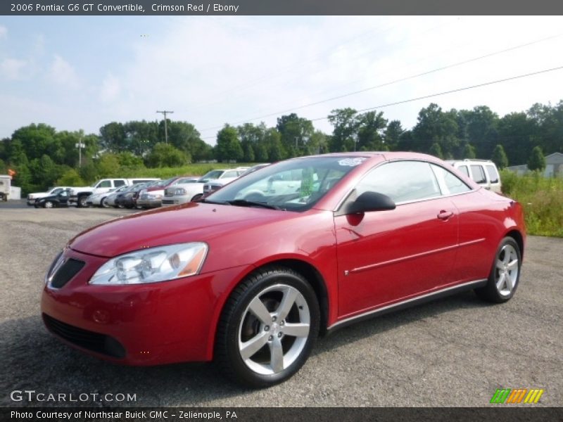 Crimson Red / Ebony 2006 Pontiac G6 GT Convertible