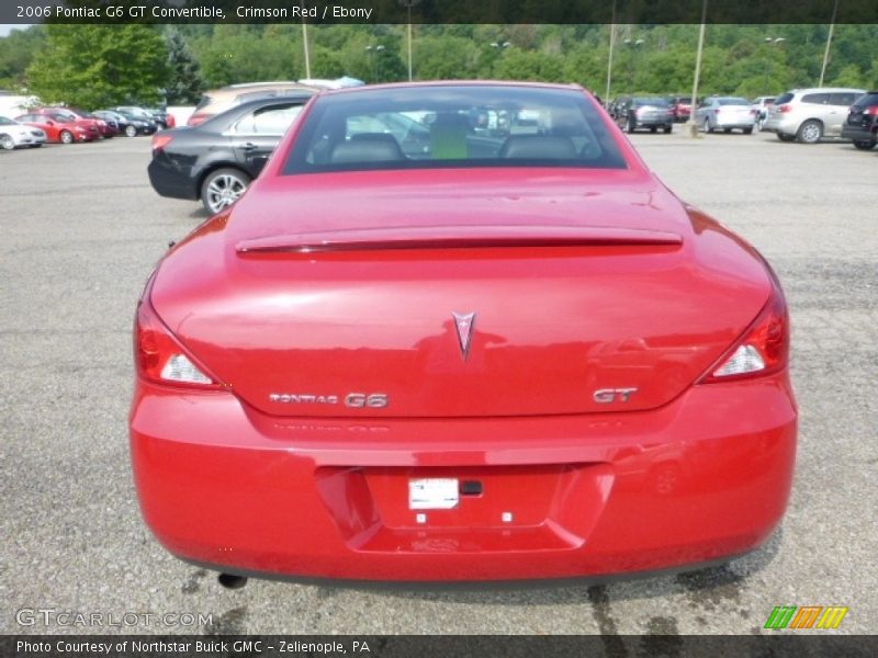 Crimson Red / Ebony 2006 Pontiac G6 GT Convertible