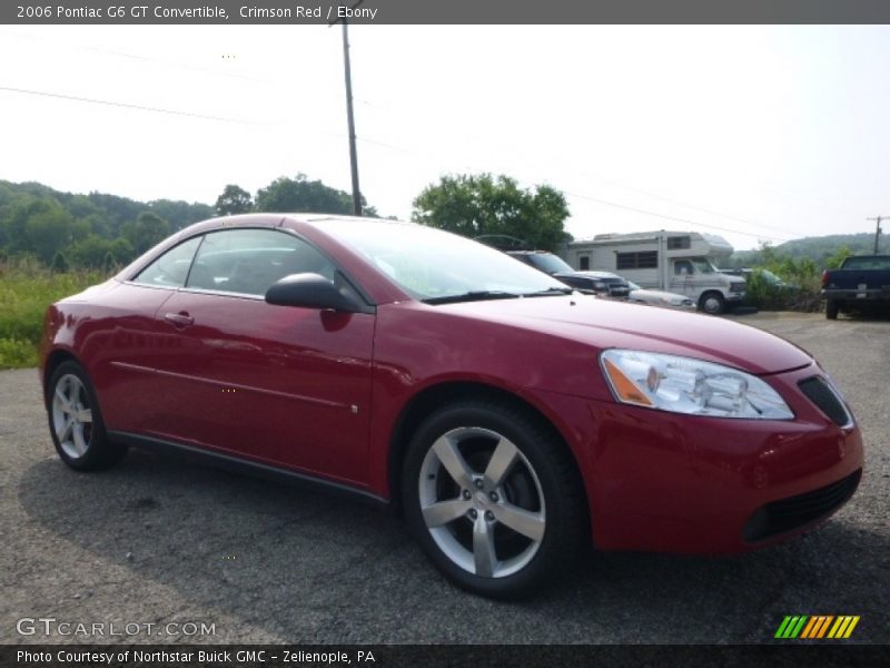 Crimson Red / Ebony 2006 Pontiac G6 GT Convertible