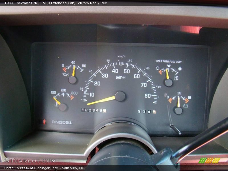 Victory Red / Red 1994 Chevrolet C/K C1500 Extended Cab