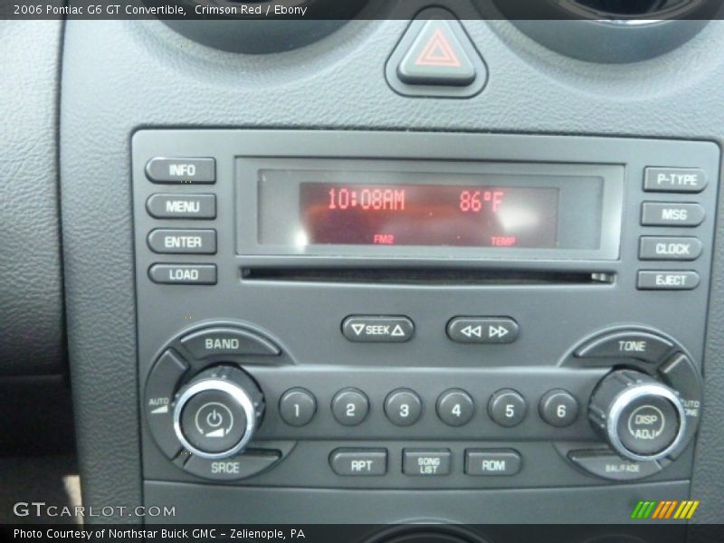 Crimson Red / Ebony 2006 Pontiac G6 GT Convertible