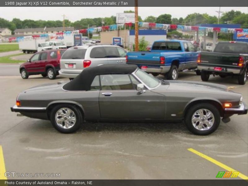 Dorchester Gray Metallic / Tan 1988 Jaguar XJ XJS V12 Convertible