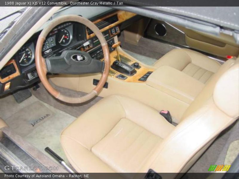 Dorchester Gray Metallic / Tan 1988 Jaguar XJ XJS V12 Convertible