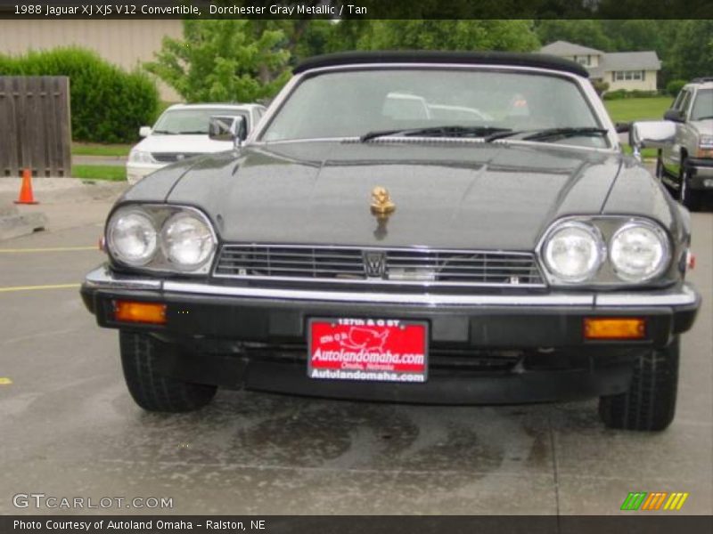 Dorchester Gray Metallic / Tan 1988 Jaguar XJ XJS V12 Convertible