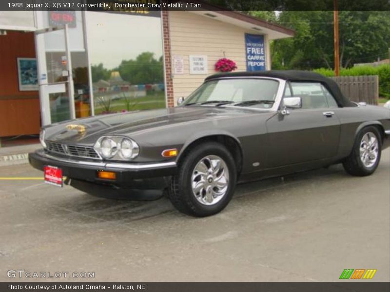 Dorchester Gray Metallic / Tan 1988 Jaguar XJ XJS V12 Convertible