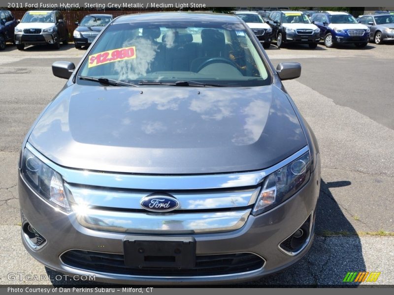 Sterling Grey Metallic / Medium Light Stone 2011 Ford Fusion Hybrid