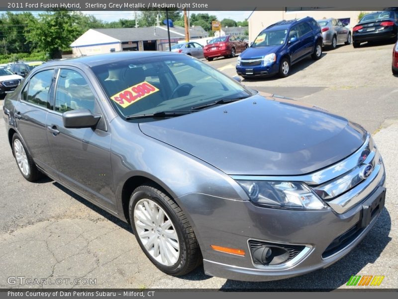 Sterling Grey Metallic / Medium Light Stone 2011 Ford Fusion Hybrid