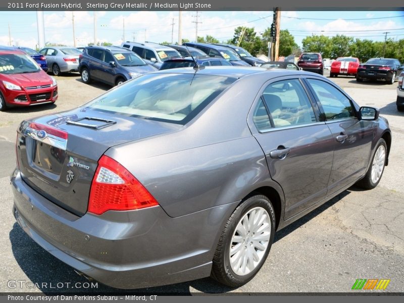 Sterling Grey Metallic / Medium Light Stone 2011 Ford Fusion Hybrid