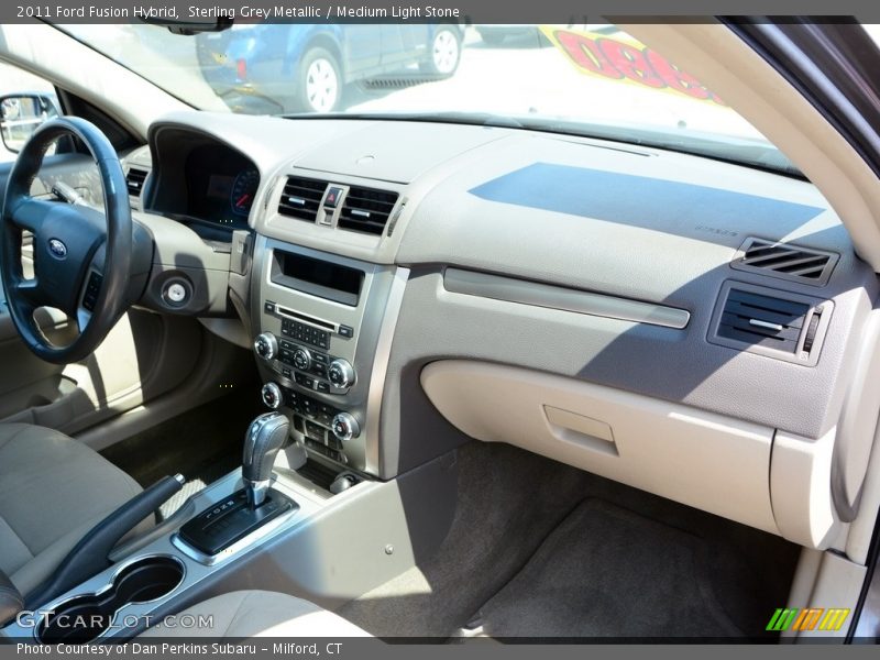 Sterling Grey Metallic / Medium Light Stone 2011 Ford Fusion Hybrid
