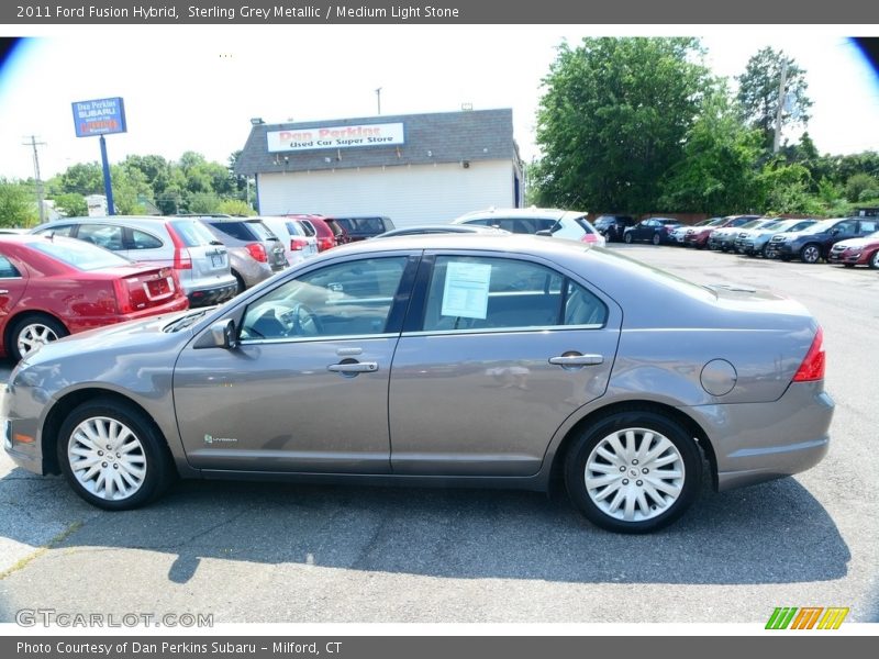 Sterling Grey Metallic / Medium Light Stone 2011 Ford Fusion Hybrid