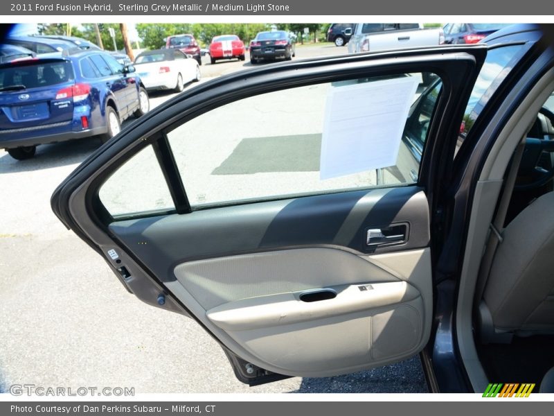 Sterling Grey Metallic / Medium Light Stone 2011 Ford Fusion Hybrid