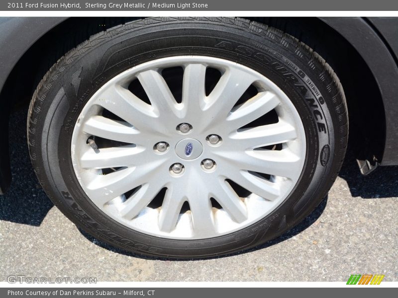 Sterling Grey Metallic / Medium Light Stone 2011 Ford Fusion Hybrid