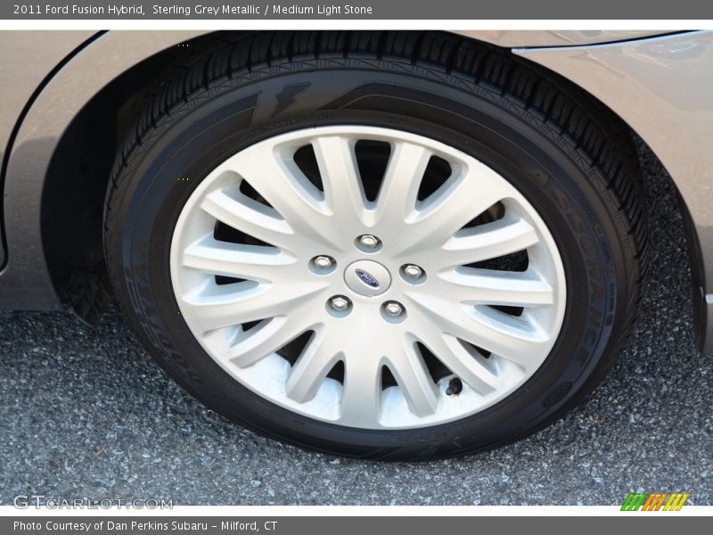 Sterling Grey Metallic / Medium Light Stone 2011 Ford Fusion Hybrid