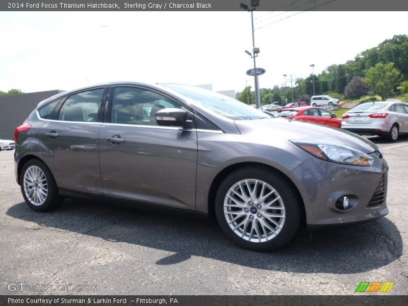 Sterling Gray / Charcoal Black 2014 Ford Focus Titanium Hatchback