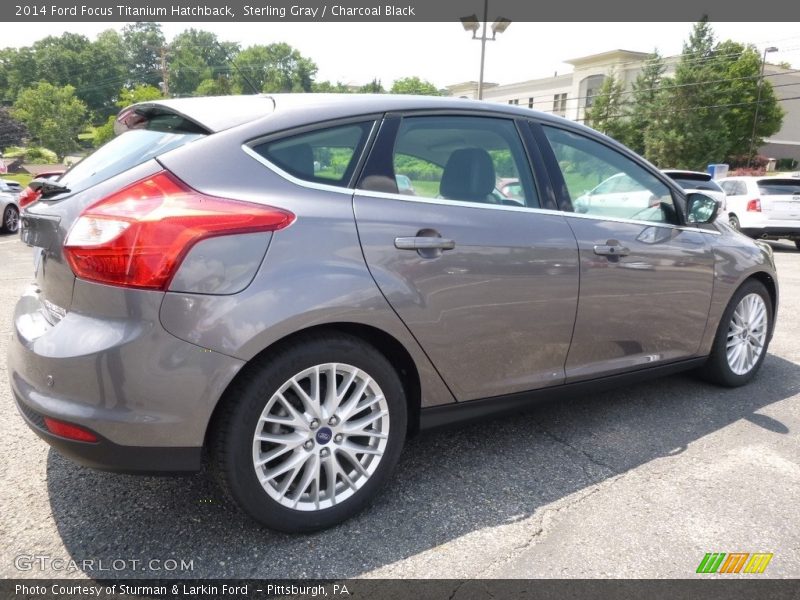 Sterling Gray / Charcoal Black 2014 Ford Focus Titanium Hatchback
