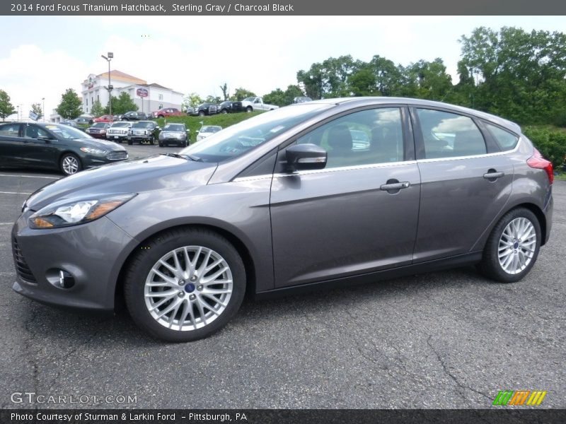 Sterling Gray / Charcoal Black 2014 Ford Focus Titanium Hatchback