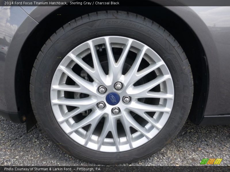 Sterling Gray / Charcoal Black 2014 Ford Focus Titanium Hatchback