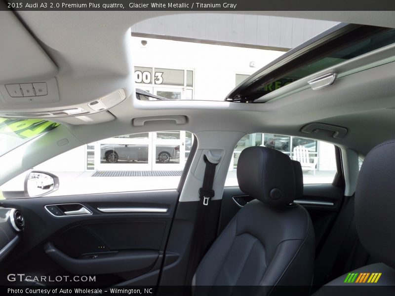 Glacier White Metallic / Titanium Gray 2015 Audi A3 2.0 Premium Plus quattro