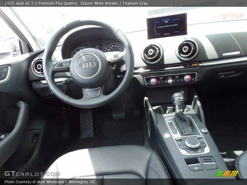 Glacier White Metallic / Titanium Gray 2015 Audi A3 2.0 Premium Plus quattro